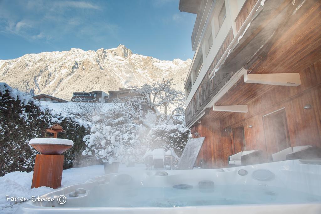 Apartment Au Bon Coin - Luxury Chamonix Hidden Haven, Mont Blanc View, Hot Tub And Garden Ngoại thất bức ảnh