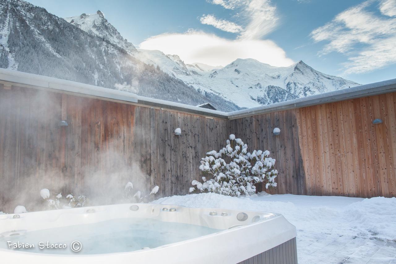 Apartment Au Bon Coin - Luxury Chamonix Hidden Haven, Mont Blanc View, Hot Tub And Garden Ngoại thất bức ảnh